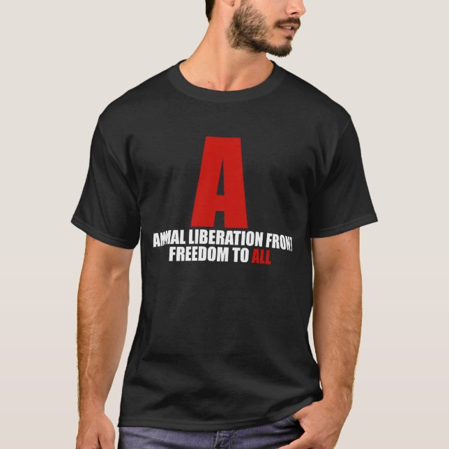 Animal Liberation Front shirt (Black) (Front)