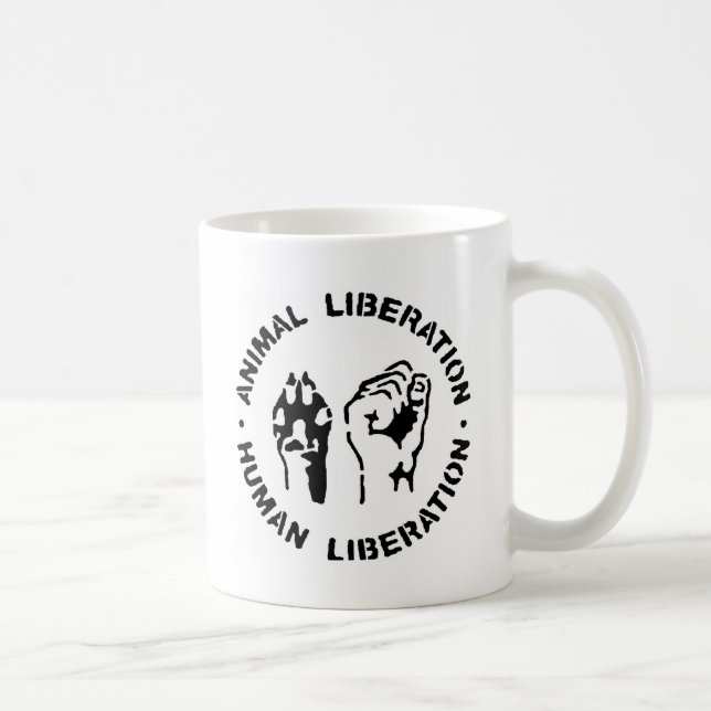 Animal Liberation - Human Liberation Coffee Mug (Right)