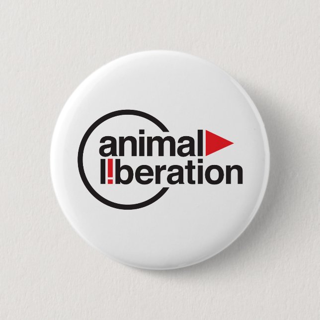 Animal Liberation t-shirt 6 Cm Round Badge (Front)