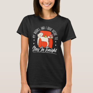 Animal Love Cat Bookish Books And Cats T-Shirt