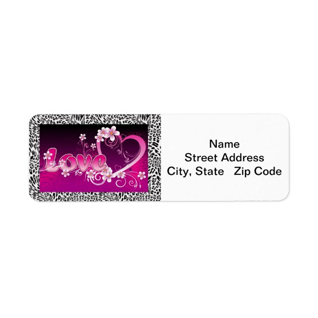 Animal Love Return Address Label (Front)