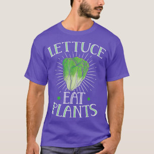 Animal Love Vegetarian Vegan Lettuce eat plants T-Shirt