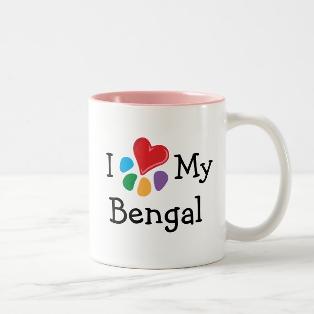 Animal Lover_I Heart My Bengal Two-Tone Coffee Mug (Right)