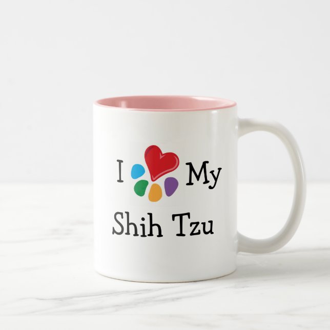 Animal Lover_I Heart My Shih Tzu Two-Tone Coffee Mug (Right)