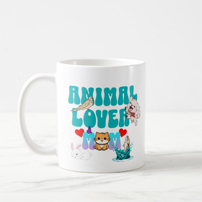 Animal lover Mum Coffee Mug (Left)