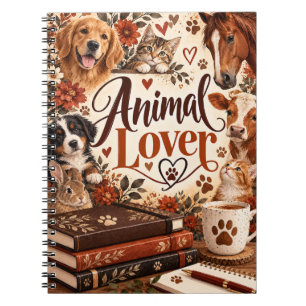 Animal Lover Pet & Farm Animal Design Notebook