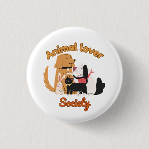 Animal Lover Society for Pet lover 3 Cm Round Badge