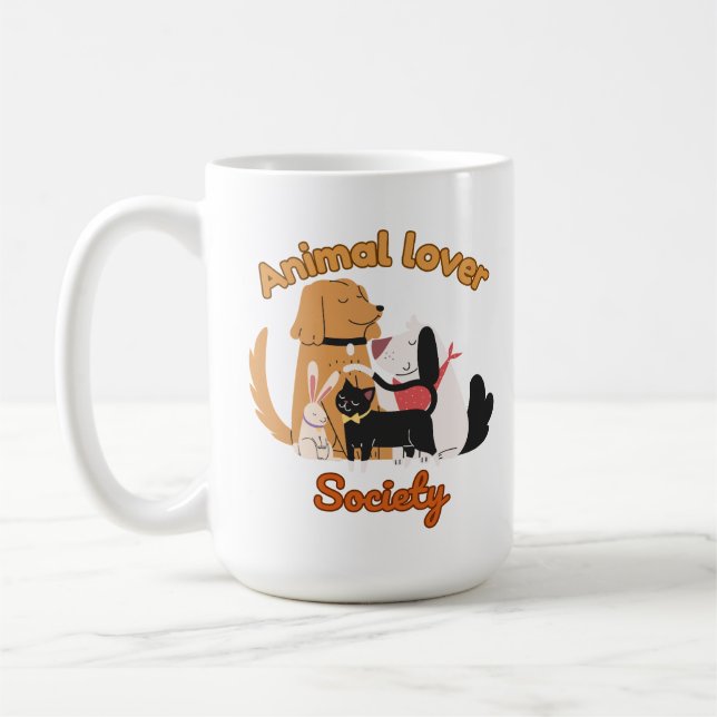 Animal Lover Society for Pet lover  Coffee Mug (Left)