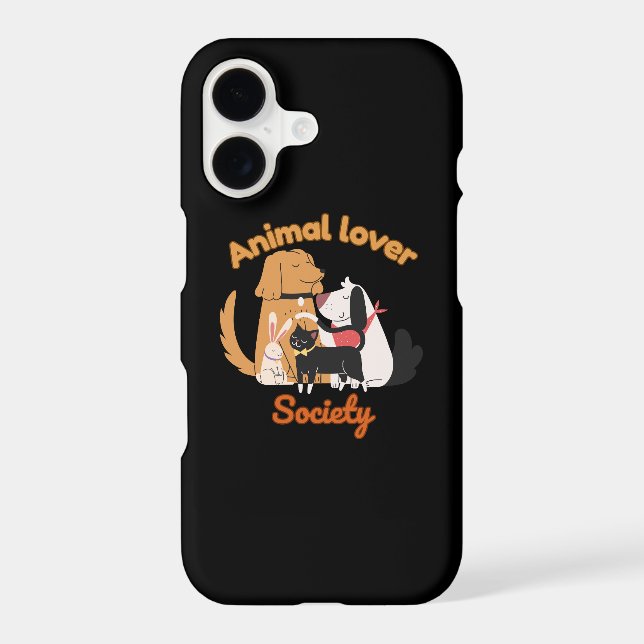Animal Lover Society pet lover phone case (Back)