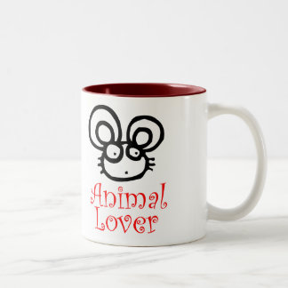 Animal Lover Two-Tone Coffee Mug