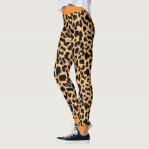 Animal Lovers Leopard Print Black on Light Orange