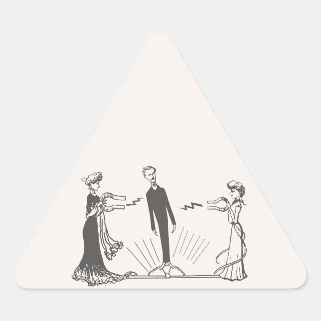 Animal Magnetism - Triangle Sticker (Front)