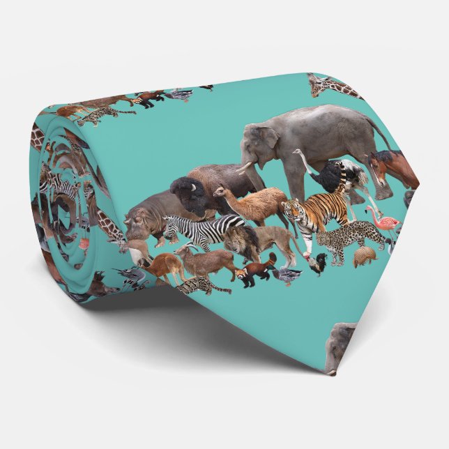 animal march tie (Rolled)