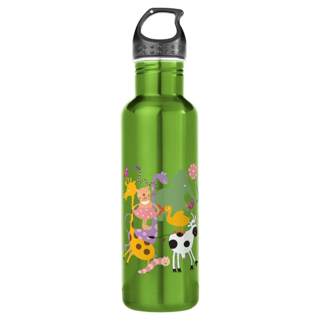 Animal Menagerie 710 Ml Water Bottle (Front)