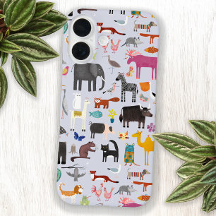Animal Menagerie iPhone 16 Case