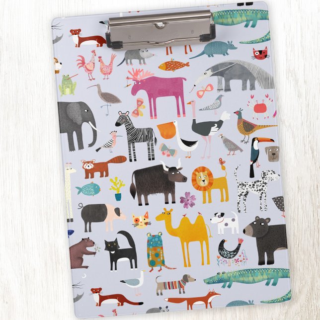 Animal Menagerie Clipboard (Animal menagerie fun clipboard)