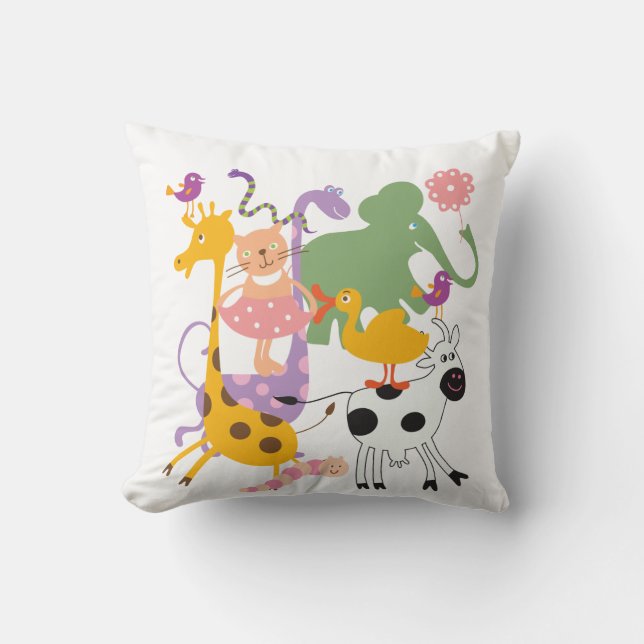 Animal Menagerie Pilllow Cushion (Front)