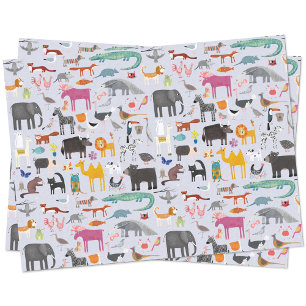 Animal Menagerie Tissue Paper