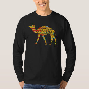 Animal Middle Eastern Rug Pattern  Camel T-Shirt