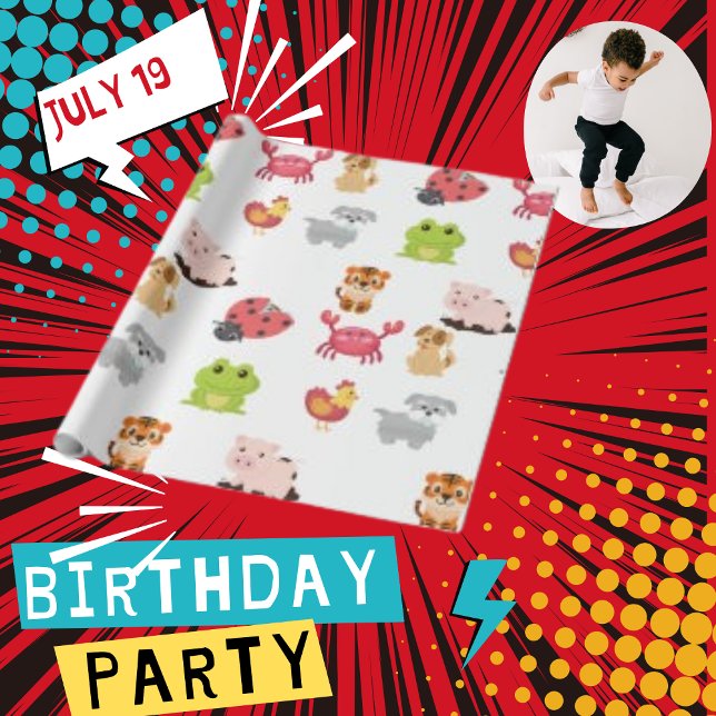 Animal Minimalist  Comic Collection  Wrapping Paper (Creator Uploaded)