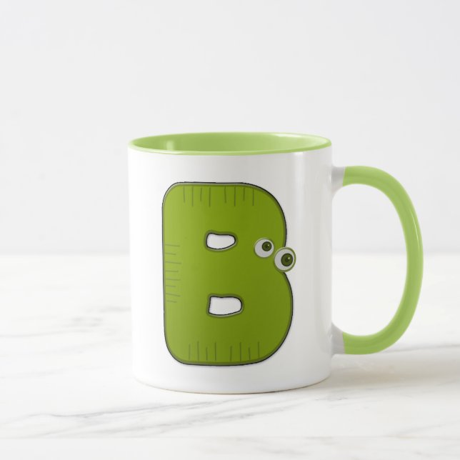 animal monogram - B Mug (Right)