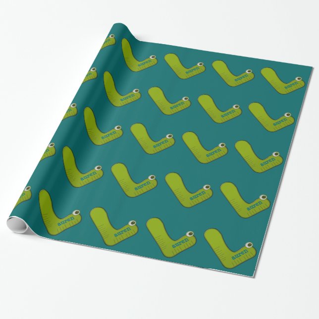 animal monogram - L Wrapping Paper (Unrolled)