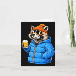 Animal motifs panda party après ski shirt skiingAn Card