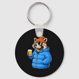 Animal motifs panda party après ski shirt skiingAn Key Ring