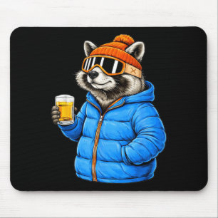 Animal motifs panda party après ski shirt skiingAn Mouse Pad