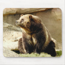 Animal Mousepad Series - Grizzly Bear