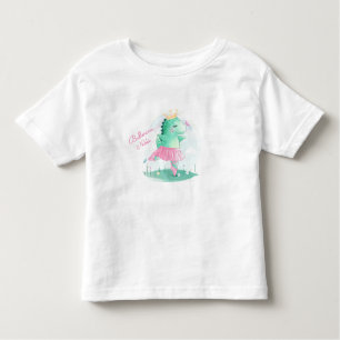 Animal Name Script Pink Girly Ballerina Toddler T-Shirt