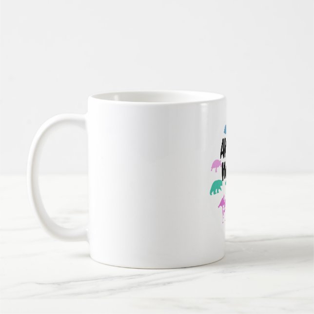 Animal Nerd Design Fun Wildlife Lover Artwork and  Coffee Mug (Left)