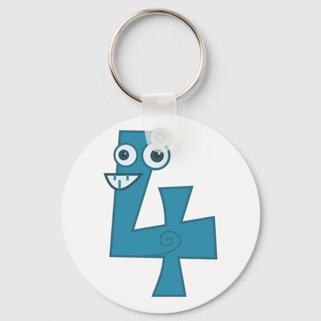 Animal number 4 key ring (Front)