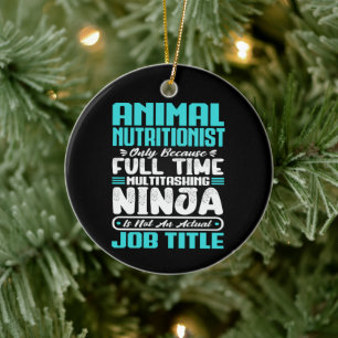 Animal Nutrition Job Title Profession Nutritionist Ceramic Ornament