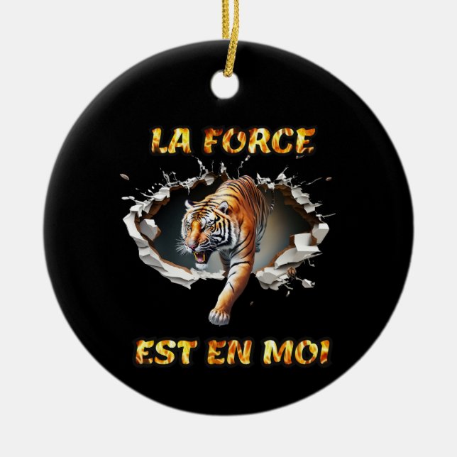 Animal object The Force is in you Ceramic Ornament (Front)