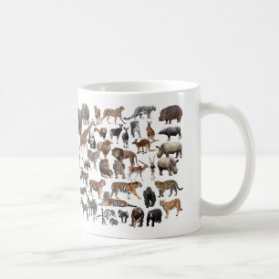 animal of the world coffee mug