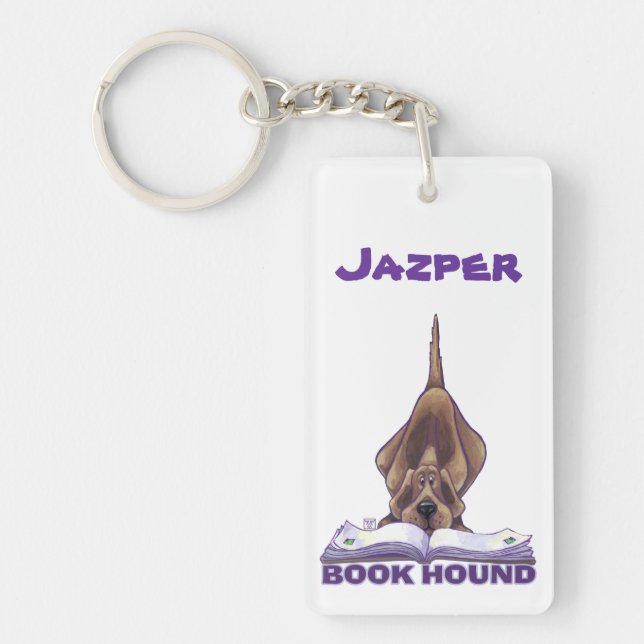 Animal Parade Book Hound Key Ring (Front)