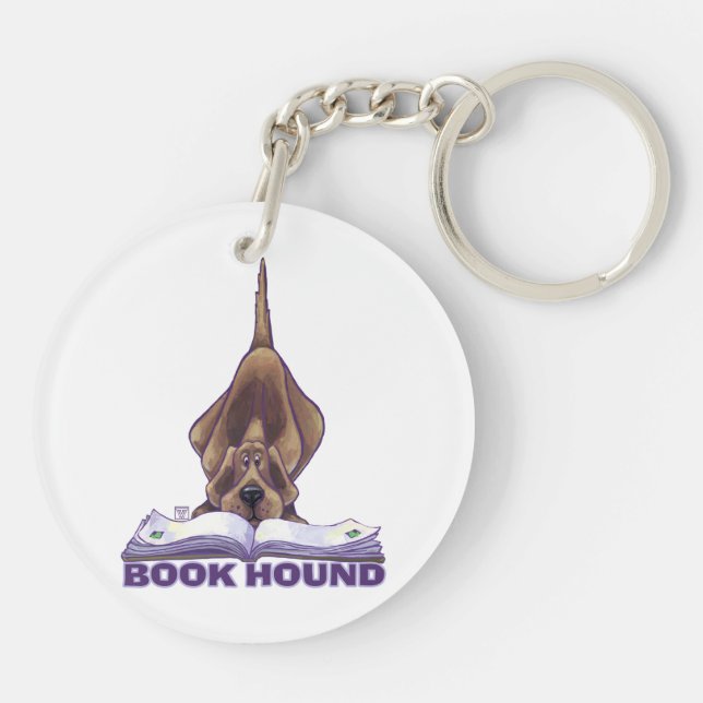 Animal Parade Book Hound Key Ring (Back)