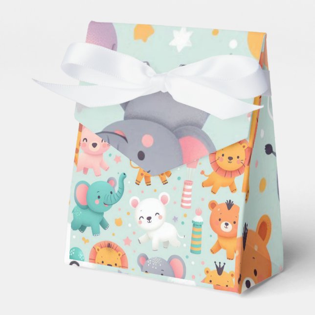 Animal Parade Favour Box (Front Side)