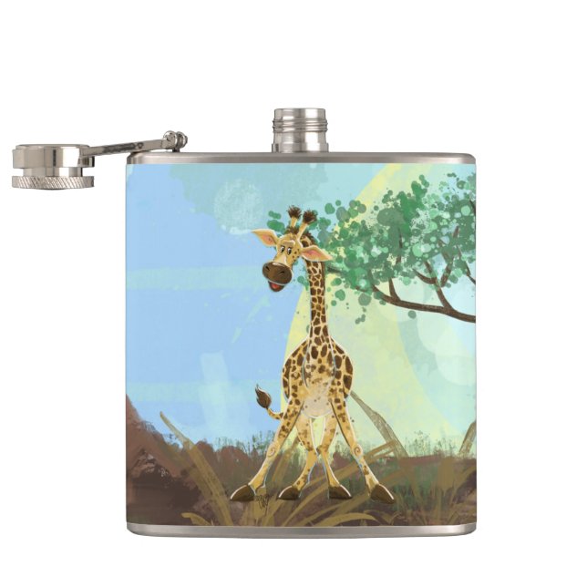 Animal Parade Giraffe Hip Flask (Opened)