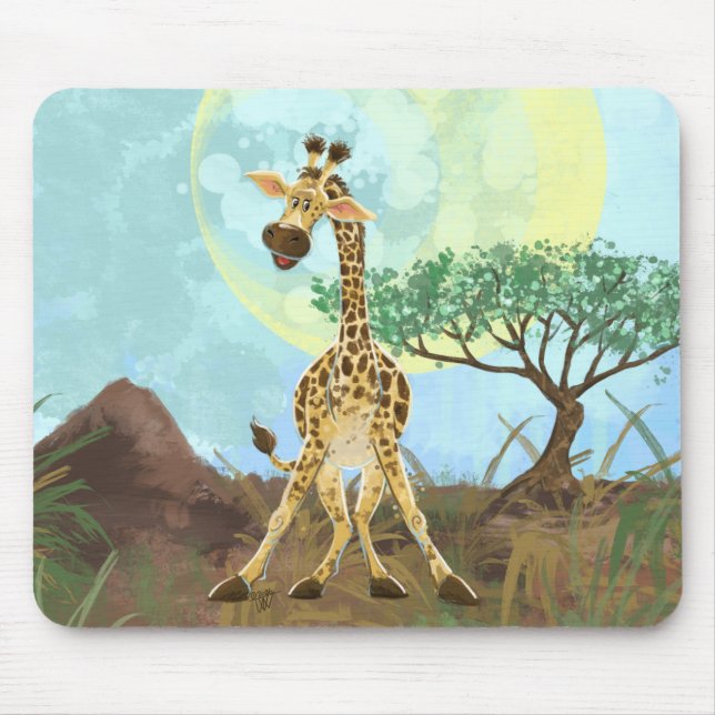 Animal Parade Giraffe Mouse Pad (Front)