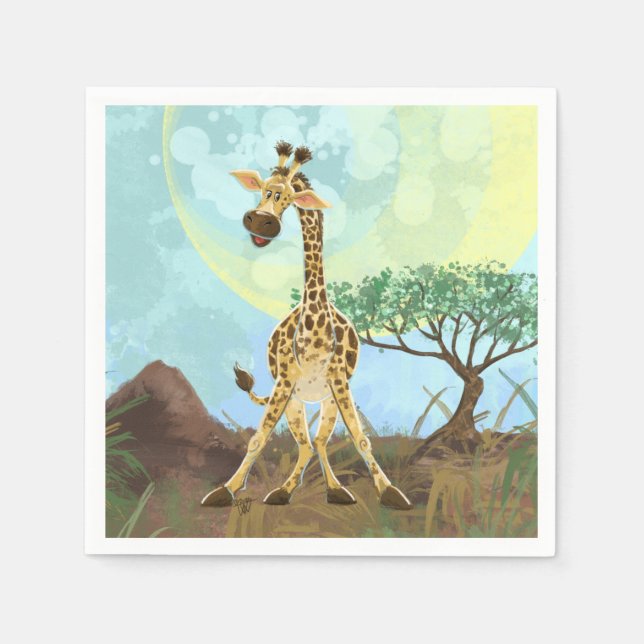 Animal Parade Giraffe Napkin (Front)