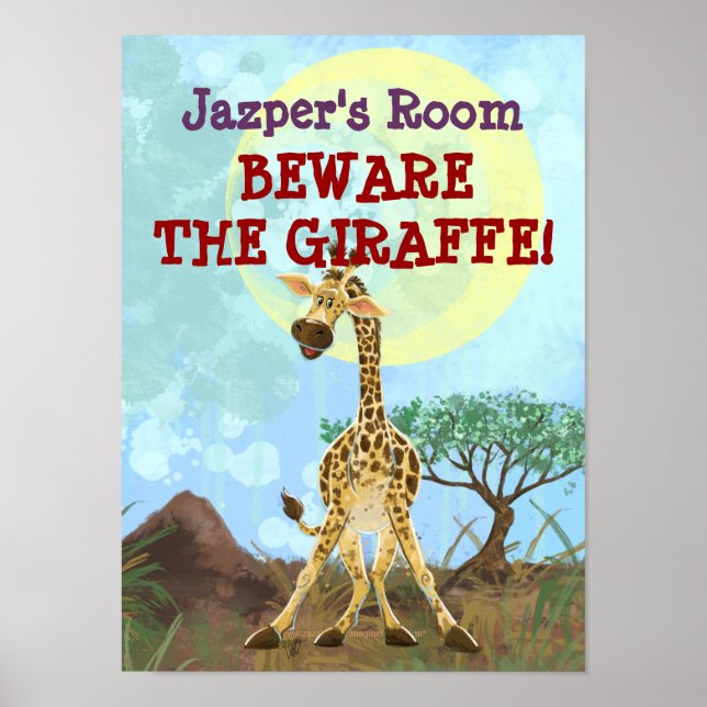 Animal Parade Giraffe Poster (Front)