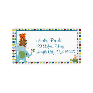 Animal Parade ZOO Baby Shower Address Label APK