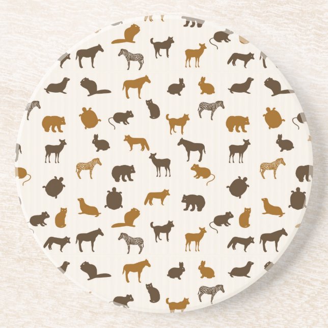 Animal pattern 1 coaster (Front)