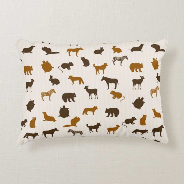 Animal pattern 1 decorative cushion (Front)