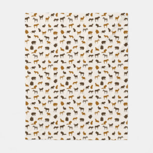 Animal pattern 1 fleece blanket