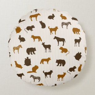 Animal pattern 1 round cushion
