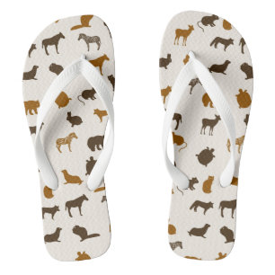Animal pattern 1 thongs