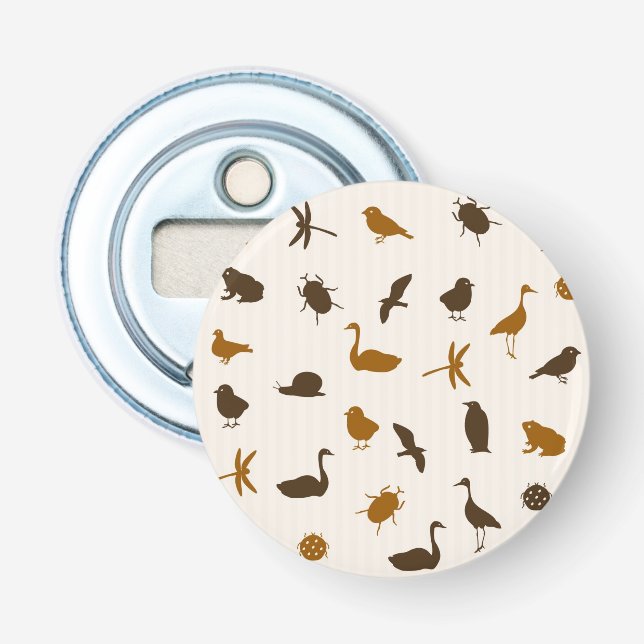 Animal pattern 2 bottle opener (Front)